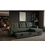 Invicta Interior Hoeksofa bed APARTMENT 205cm 3-zits met poef en opbergruimte fluweel groen