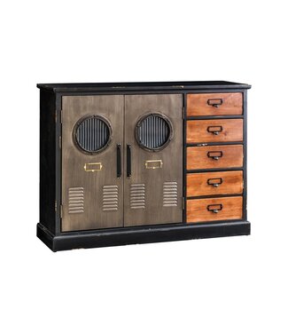 Invicta Interior Dressoir NAUTILUS 105cm grenenhout vintage bruin