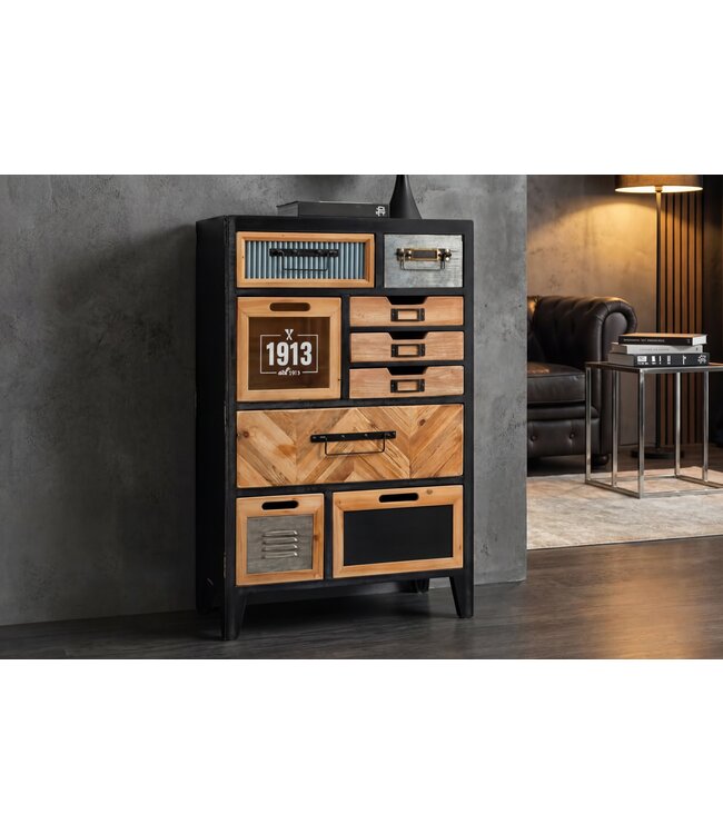 Invicta Interior Dressoir SECRETS 95cm grenen hout vintage bruin