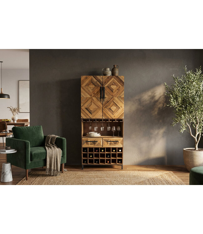 Invicta Interior Barmeubel BODEGA 160cm grenen naturel
