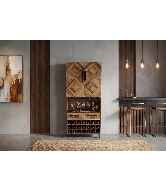 Invicta Interior Barmeubel BODEGA 160cm grenen naturel