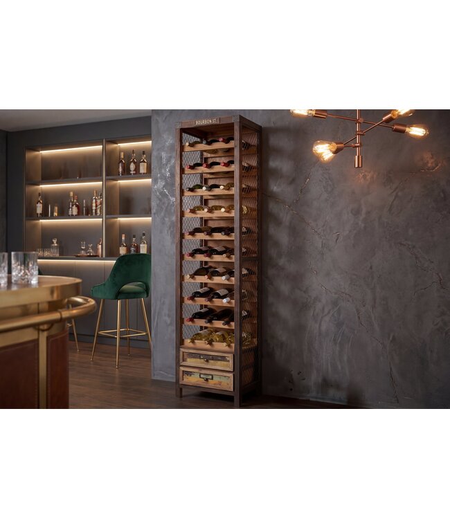 Invicta Interior Wijnrek BODEGA 190cm grenen hout natuurlijk