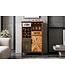 Invicta Interior Bar cabinet ATELIER 120cm pine wood vintage brown