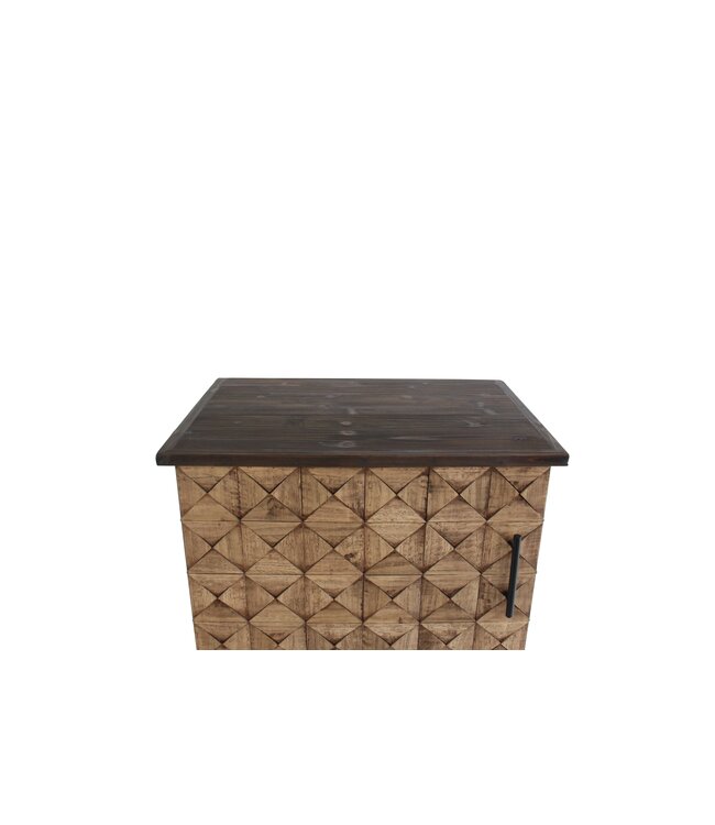 Invicta Interior Barcabinet BODEGA 90cm grenenhout naturel
