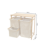 Invicta Interior Wasmand LAGOON SPA 70cm bamboe naturel beige