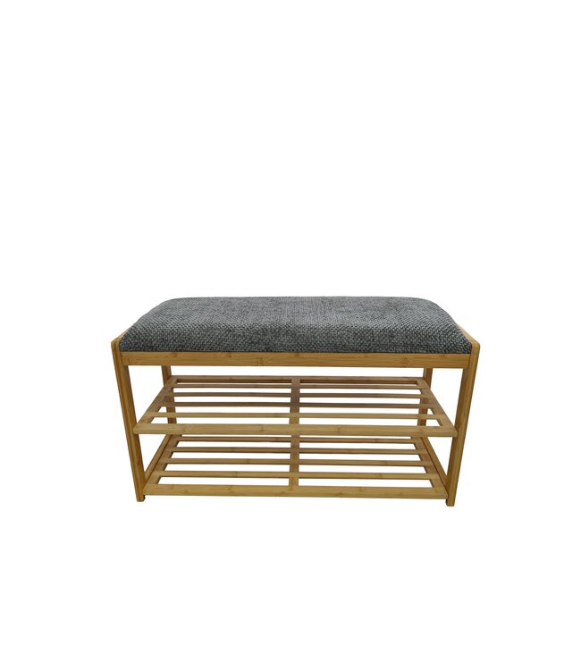 Invicta Interior Schoenenrek ZEN-BO 80cm bamboo naturel grijs