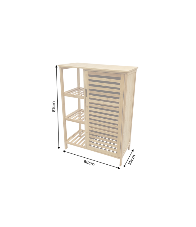 Invicta Interior Bamboe wandplank ZEN-BO 65cm naturel