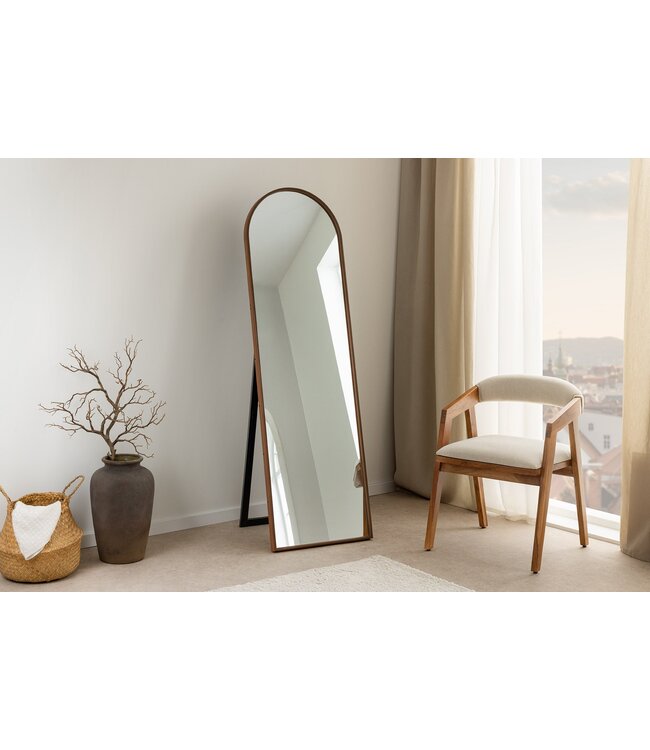 Invicta Interior Standing mirror PORTRAIT 165cm walnut wood veneered