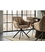 Invicta Interior Draaibare fauteuil PAPILLON 180° met armleuningen velours champagne greige