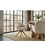 Invicta Interior Swivel chair PAPILLON rotatable 180° w/ armrests chenille champagne beige