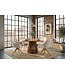 Invicta Interior Swivel chair PAPILLON rotatable 180° w/ armrests chenille champagne beige
