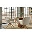 Invicta Interior Swivel chair PAPILLON rotatable 180° w/ armrests chenille champagne beige