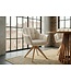Invicta Interior Swivel chair PAPILLON rotatable 180° w/ armrests chenille champagne beige