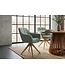 Invicta Interior Draaibare fauteuil PAPILLON draaibaar 180° met armleuningen bouclé saliegroen