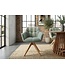 Invicta Interior Draaibare fauteuil PAPILLON draaibaar 180° met armleuningen bouclé saliegroen