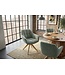 Invicta Interior Draaibare fauteuil PAPILLON draaibaar 180° met armleuningen bouclé saliegroen