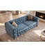 Invicta Interior Sofa MODERN BAROCK 235cm 3-zits fluweel petrol