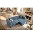 Invicta Interior Sofa MODERN BAROCK 235cm 3-zits fluweel petrol