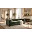 Invicta Interior Fluwelen 3-zits bank MODERN BAROCK 235cm donkergroen