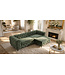Invicta Interior Fluwelen 3-zits bank MODERN BAROCK 235cm donkergroen