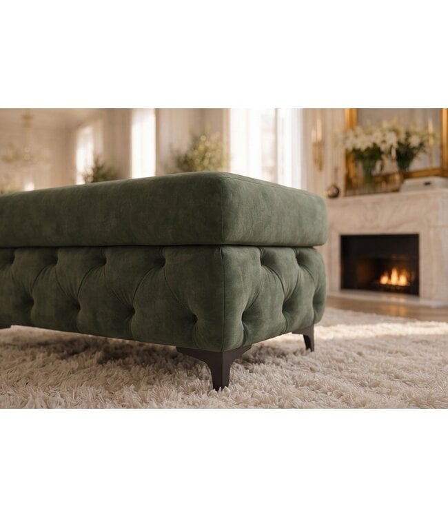 Invicta Interior Kruk MODERN BAROCK 95cm fluweel donkergroen