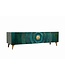 Invicta Interior TV-meubel GOLDEN SUNSET 180cm 3D mangohout turquoise