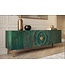 Invicta Interior TV-meubel GOLDEN SUNSET 180cm 3D mangohout turquoise
