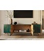 Invicta Interior TV-meubel GOLDEN SUNSET 180cm 3D mangohout turquoise
