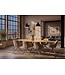 Invicta Interior Eettafel TRAVERTIN 220cm ovaal keramiek champagne greige