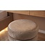 Invicta Interior Kruk VOGUE 40cm rond bekleed met opbergruimte velours champagne greige