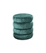 Invicta Interior Kruk VOGUE 40cm rond bekleed met opbergruimte fluweel groen