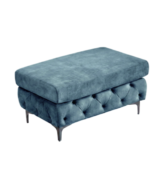 Invicta Interior Kruk MODERN BAROCK 95cm fluweel petrol