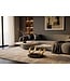 Invicta Interior Coffee table DANCING RINGS 80-135cm round rotatable pandora ceramic matte gold rings
