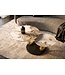 Invicta Interior Coffee table DANCING RINGS 80-135cm round rotatable pandora ceramic matte gold rings