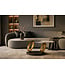 Invicta Interior Coffee table DANCING RINGS 80-135cm round rotatable pandora ceramic matte gold rings
