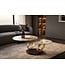 Invicta Interior Coffee table DANCING RINGS 80-135cm round rotatable pandora ceramic matte gold rings