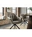 Invicta Interior Draaibare fauteuil PAPILLON 180° met armleuningen leer taupe