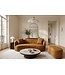 Invicta Interior Sofa ELEMENTAL 180cm 2-zitter fluweel mosterdgeel