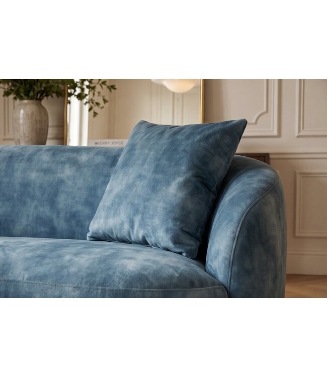 Invicta Interior Fluwelen Tweezitsbank ELEMENTAL 180cm petrol