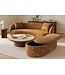 Invicta Interior Opbergbank ELEMENTAL 120cm bekleed fluweel mosterdgeel