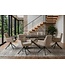 Invicta Interior Draaibare fauteuil PROMETHEUS draaibaar 180° met armleuningen vogue velours fluweel beige