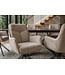 Invicta Interior Draaibare fauteuil PROMETHEUS draaibaar 180° met armleuningen vogue velours fluweel beige