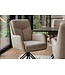 Invicta Interior Draaibare fauteuil PROMETHEUS draaibaar 180° met armleuningen vogue velours fluweel beige