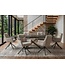 Invicta Interior Draaibare fauteuil PROMETHEUS roteerbaar 180° met armleuningen vogue velours fluweel taupe