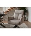 Invicta Interior Draaibare fauteuil PROMETHEUS roteerbaar 180° met armleuningen vogue velours fluweel taupe