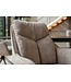 Invicta Interior Draaibare fauteuil PROMETHEUS roteerbaar 180° met armleuningen vogue velours fluweel taupe