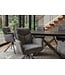 Invicta Interior Draaibare fauteuil PROMETHEUS roteerbaar 180° met armleuningen vogue velours fluweel grafietgrijs