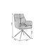 Invicta Interior Draaibare fauteuil PROMETHEUS roteerbaar 180° met armleuningen vogue velours fluweel grafietgrijs