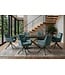 Invicta Interior Draaibare fauteuil PROMETHEUS 180° met armleuningen vogue velours fluweel petrol