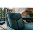 Invicta Interior Draaibare fauteuil PROMETHEUS 180° met armleuningen vogue velours fluweel petrol